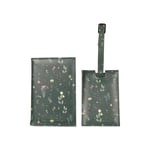 Mountain Warehouse Floral Passport Holder and Luggage Tag Set