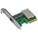 TRENDnet TEG-10GECSFP - nettverksadapter - PCIe 2.0 x4 - 10 Gigabit SFP+ - TAA-samsvar