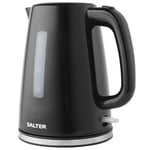 Salter EK5831BLK 1.7 L Deco Kettle – Rapid Boil, 360° Swivel Base, Removable Limescale Filter, Water Level Indicator, Modern Kettle, Boil Dry Sensor & Auto Shut-Off, Otter Controller, 3000 W