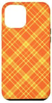 Coque pour iPhone 14 Plus Tartan orange à carreaux carreaux vichy Buffalo automne