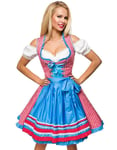 Tradisjonelt Dirndl-Oktoberfestkjole med Forkle