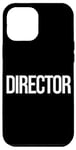 Coque pour iPhone 12 Pro Max Directeur créatif Filmmaker Film Crew pour hommes, femmes et enfants