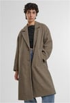 Urban Classics Överdimensionerad rutig kappa dam (unionbeige/black,L)