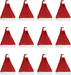 12 x Christmas Hats Santa Hat Fancy Dress Christmas Office Xmas Party Hat NEW