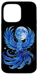 Coque pour iPhone 14 Pro Max Phoenix glacé pleine lune oiseau Phoenix oiseau