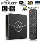 PUERSIT x98 Plus Android 11 tv-box, 2GB DDR3+16GB emmc Amlogic s905w2 smarta boxar, Quad Core ARM Cortex A35 CPU Mali -G31 MP2 GPU