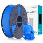 SUNLU Filament PLA Matte 1.75mm Bleu, Filament pour Imprimante 3D avec Surface Mate, Neatly Wound Filament, Facile à Utiliser, Bobine de 1kg(2.2lbs) Filament PLA pour Imprimantes 3D FDM, Bleu Mat