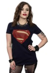 Superman Man Of Steel Logo Cotton T-Shirt