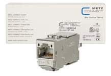 Metz Connect 130B11-Z, Platt, Metallisk, Rj-45, Terminal, Honkoppling, Cat6a