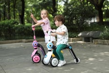 2-in-1 Switch Scooter, Transforms From Trike To A Scooter, Ride-on,