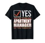 Retro Profession I'm The Apartment Manager T-Shirt