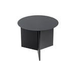 Slit Table Round Sidebord, Black