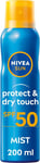 NIVEA SUN Protect & Dry Touch Refreshing Sun Mist Spray SPF50 200Ml