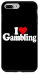 Coque pour iPhone 7 Plus/8 Plus I LOVE HEART GAMBLING CASINOS PARIS TRADING LAS VEGAS