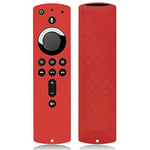 Remote Control Case for Fire TV Stick 4K/Fire TV (3rd Generation) Protective Shell Compatible with Remote Alexa 2nd Generation and Lite - Protective Silicone Remote Control Cover Red