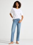 Lindex STRAIGHT Nea cropped jeans med lätt stretch