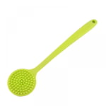 Serbia - Brosse de douche en silicone vert, brosse de douche en silicone souple à long manche, épurateur de dos pour hommes et femmes, exfolie et