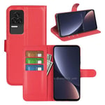 Xiaomi Poco F4      Pu Wallet Case    [Red]