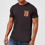 The Flintstones Pocket Pattern Men's T-Shirt - Black - M - Noir