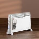 Daewoo 24hr Timer Portable Indoor Heating Electric Turbo Convector Heater 3 Step