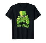 Funny St Patrick's Paddys Day Video Gamer Gaming Controller T-Shirt