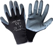 Lahti Pro Latex Gloves Black And Gray L212109p, 12 Pairs, "9", Ce, Lahti