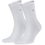 Tommy Hilfiger Strumpor 2P Women Classic Casual Socks Vit Strl 39/42 Dam