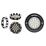 UNICORN Illuminated Dartboard Backboard Surround | Solar Flare | 360 Degrees Non-Glare Lighting | Fits any Standard Dartboard & WINMAU Printed Black Dartboard Surround