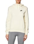 NIKE DQ5415-113 W NSW Club FLC FNL Hoodie STD T-Shirt Femme Coconut Milk/Black Taille XS