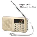 Digital Radio Mini Portable Radio Subwoofer Card MP3 Player Bass Speaker For GF0