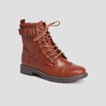 LIBERTO - bottines à lacets marron femme