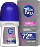 Triple Dry Women | With Charcoal Anti-Perspirant Roll On 50ml | 72-Hour Against