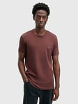 AllSaints Tonic Crew T-Shirt - Dark Red, Dark Red, Size M, Men