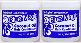 2 x Blue Magic Coconut oil Hair Conditioner Cream 12oz (340g)