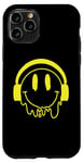 Coque pour iPhone 11 Pro Sourire jaune fondant drôle souriant visage dégoulinant mignon