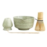 Matcha-set, japanskt teset inklusive Matcha-skål med pip, Matcha-hållare, bambu-Matcha och bambu Photo Color