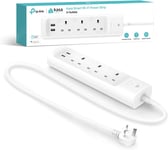 TP-Link Kasa WiFi Power Strip 3 outlets with 2 USB Ports, equipped with ETL from