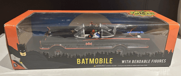 Batmobile Batman & Robin Mini Bendable Figures Model 9390 N J Croce New In Box