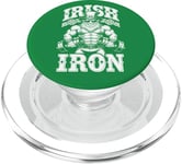 Irlandais Iron Funny St Patrick Day Leprechaun Gym Fitness PopSockets PopGrip pour MagSafe