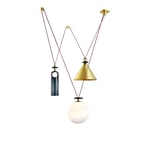 Roll & Hill - Shape Up 3-Piece Chandelier, Koppar - Takkronor - Ladies & Gentlemen Studio - Flerfärgad