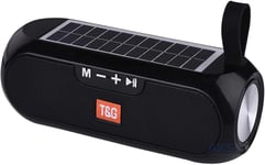 Enceinte Bluetooth avec charge solaire 10 W haut parleur WIFI TG182 (Noir)