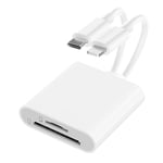 Lecteur Carte SD pour iPhone/iPad/Appareil Photo, Adaptateur Carte SD pour iPhone, Lecteurs Carte Mémoire Externes, Lecteur Carte Micro USB C Lecteur Carte Type C, Lecteur Carte Mémoire pour iPhone