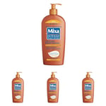 Mixa Intensif Peaux Sèches Lait corps nutritif satinant 400 ml (Lot de 4)