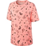 Nike W NSW Tee Painterly 1 Femme T-Shirts, Bleached Coral, FR : S (Taille Fabricant : S)