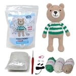 KNITTY CRITTERS - Pouch Friends Crochet Kit - Bertie Bear