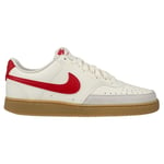 Nike Sneaker Court Vision Low - Vit/Röd, storlek 43