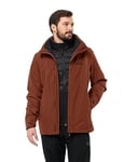 Jack Wolfskin Men's Luntal 3-in-1 Jacket M, Crimson, XXL