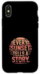 Coque pour iPhone X/XS Sunset Chasers Golden Hour Photographie Scénique Coucher de Soleil Vues