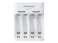 Panasonic Bq-Cc61 + Eneloop Aa Laddare För Runda Celler Nimh R03 (Aaa), R6 (Aa)