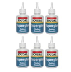 Soudal 6x Superglue Mv - CLEAR (50g)